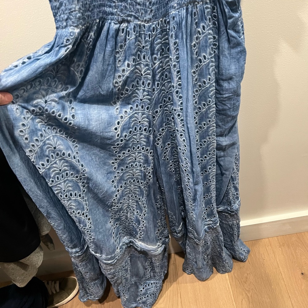 Free People Crochet Jumpsuit